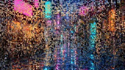 雨の途中の絵