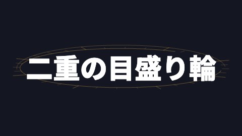 二重の目盛り輪の途中の絵
