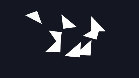角片になって散るの途中の絵