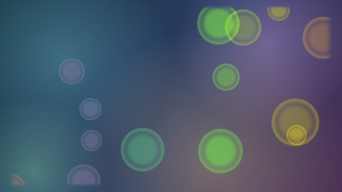 ぼかしの光の玉の背景の途中の絵
