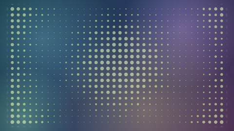 網点が膨らむ背景の途中の絵