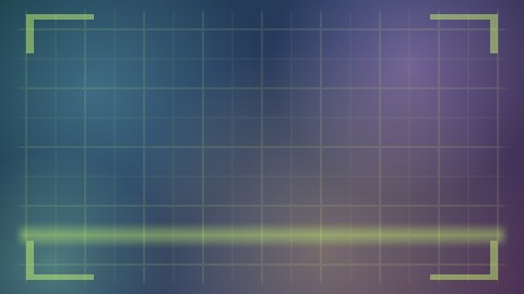 走査線と方眼の背景の途中の絵