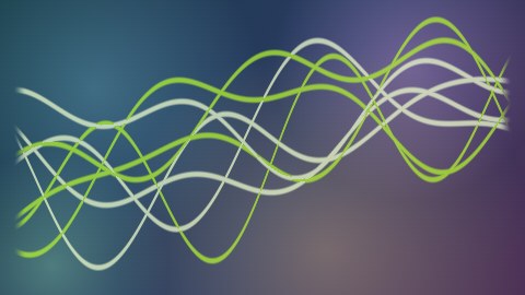 ぐちゃぐちゃ線の背景の途中の絵