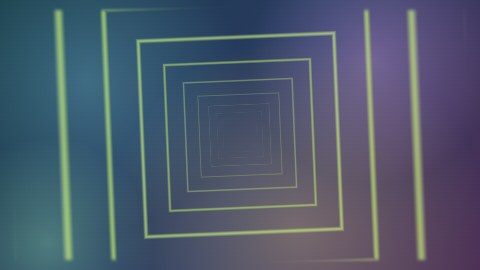 四角トンネルの背景の途中の絵