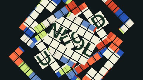 リングごとに逆回りの途中の絵